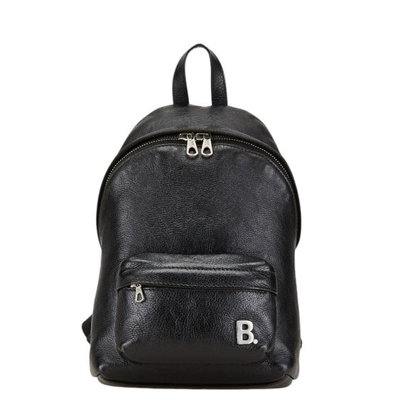 Balenciaga Handbags - BALENCIAGA Black Leather Backpack